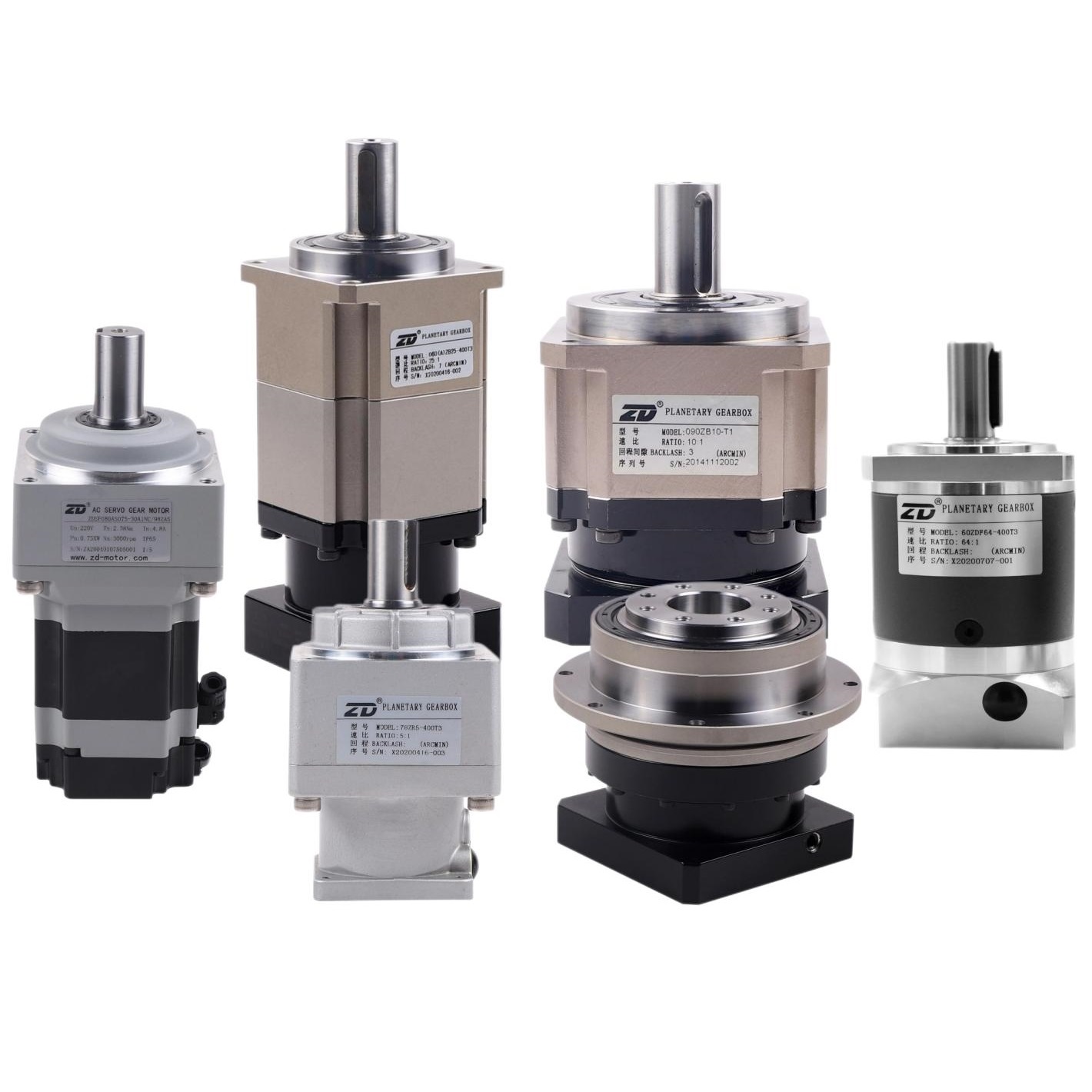 ZD Brand High Quality AC/DC Brush or Brushless Gear Motor Planetary Gearbox Manufacture for Automation Equipment