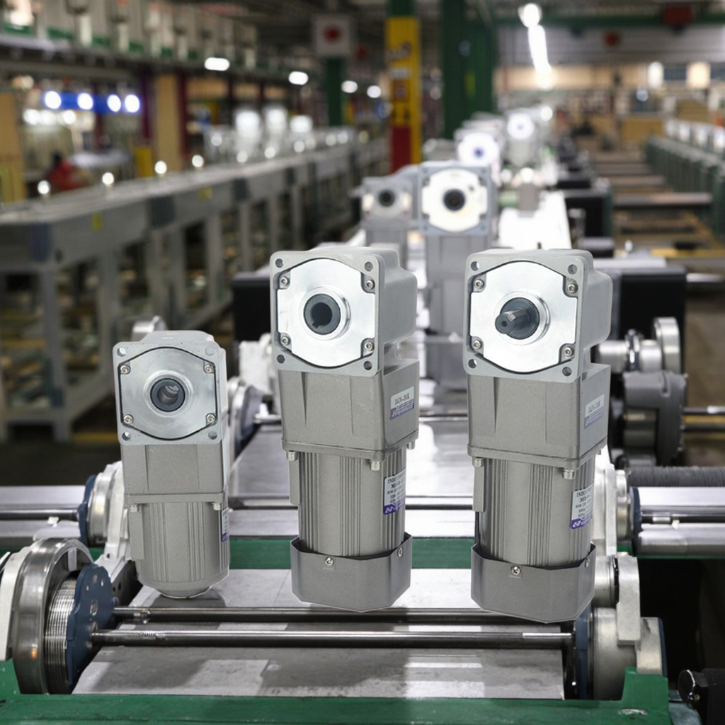 Hollow Single-phase Gear Reduction AC Motors 220V Electric 1 kW Power Output Shaft Waterproof CCC Certified 1500 RPM IE3