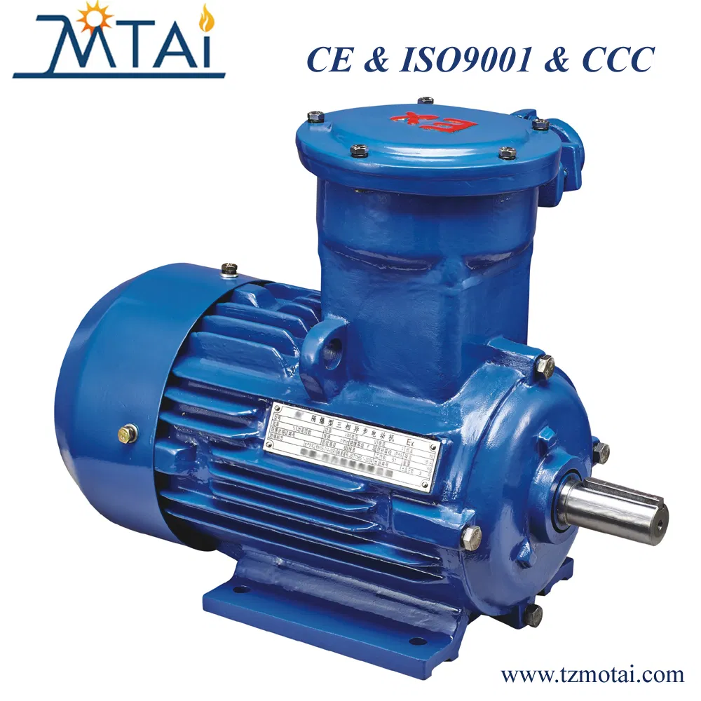 1HP, 2HP, 3HP, 4HP, 5.5HP, 7.5HP, 10HP, 15HP, YB3 AC Asynchronous Three Phase Electric Motor with Explosion-Proof Certificate