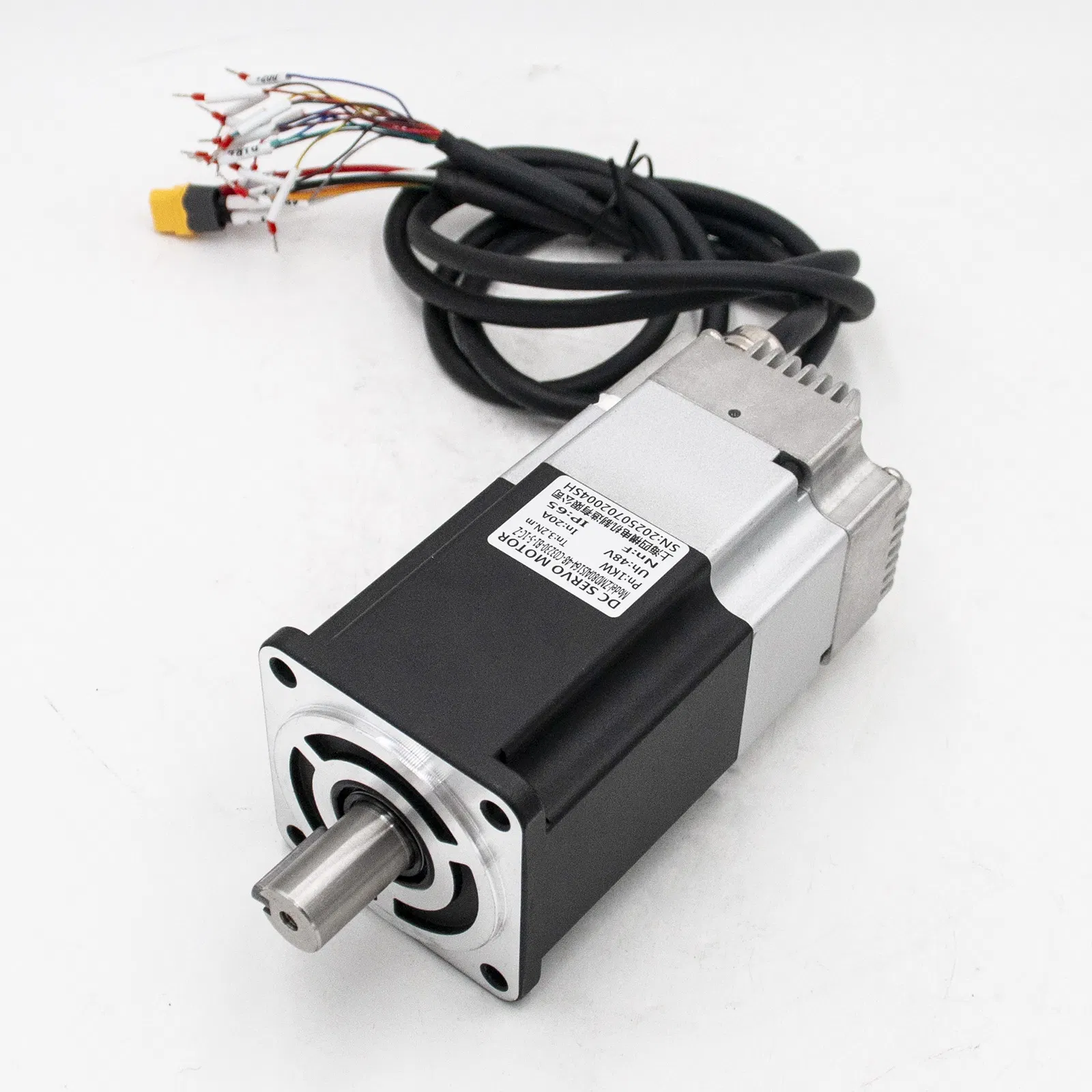 80mm 1kw 3000rpm 3.2nm 48V 72VDC Integrated Servo Motor and Driver
