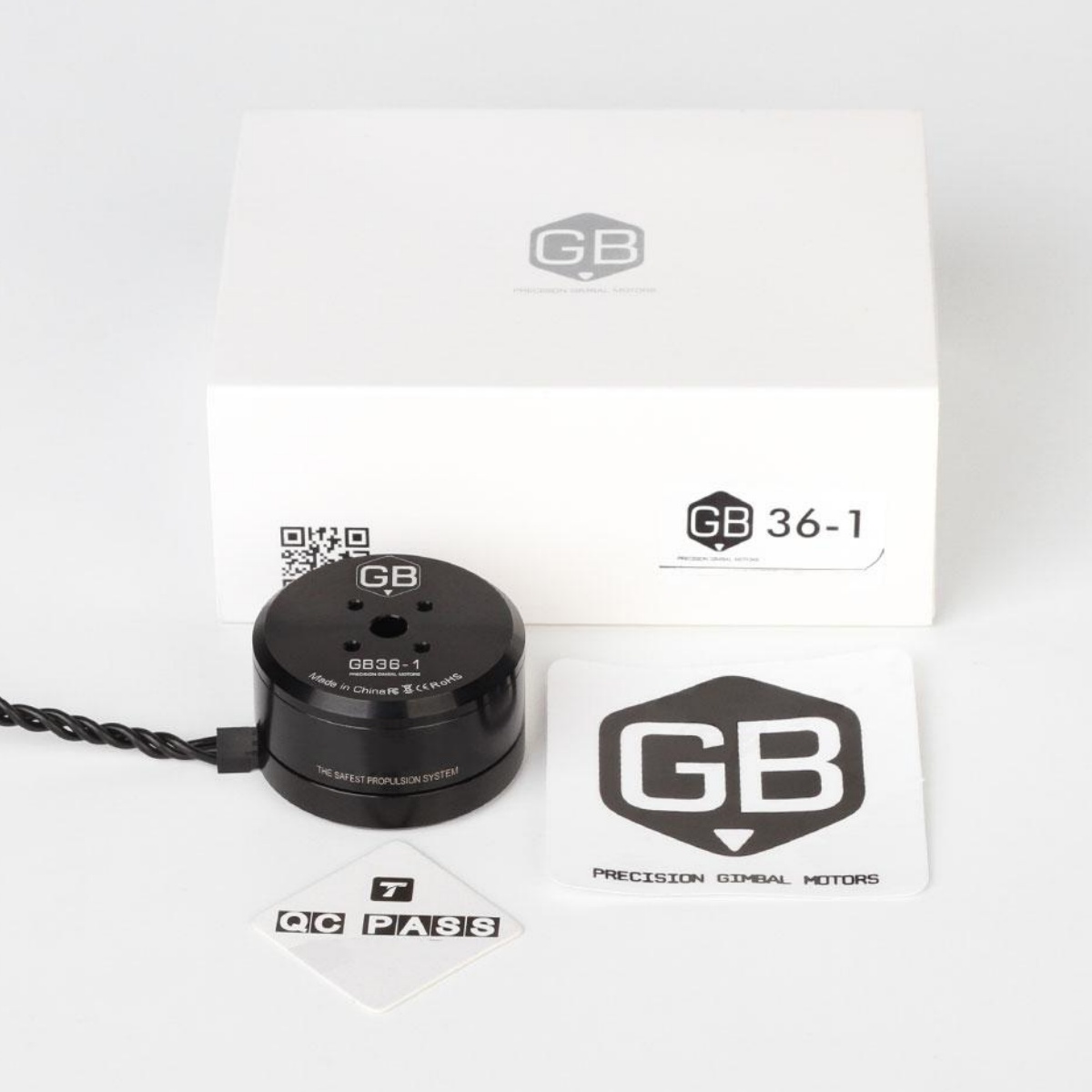 T-MOTOR GB36-1 KV50 Small Cogging Torque 3S-6S Hollow Shaft Professional Mini Brushless Gimbal Motor