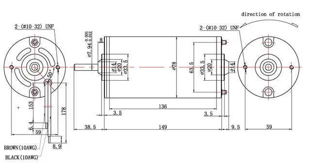 78ZYT PMDC Motor Specifications