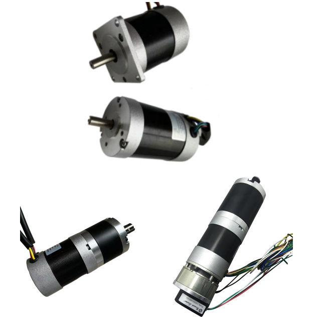 57mm High Torque Electrical Brushless DC Motor 24V 12V 36V 48V 60V 50W 100W 150W 200W Helical Planetary Gear BLDC Motor with Reducer Controller Brake Encoder