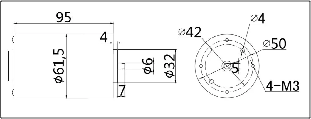 Motor Dimension Drawing
