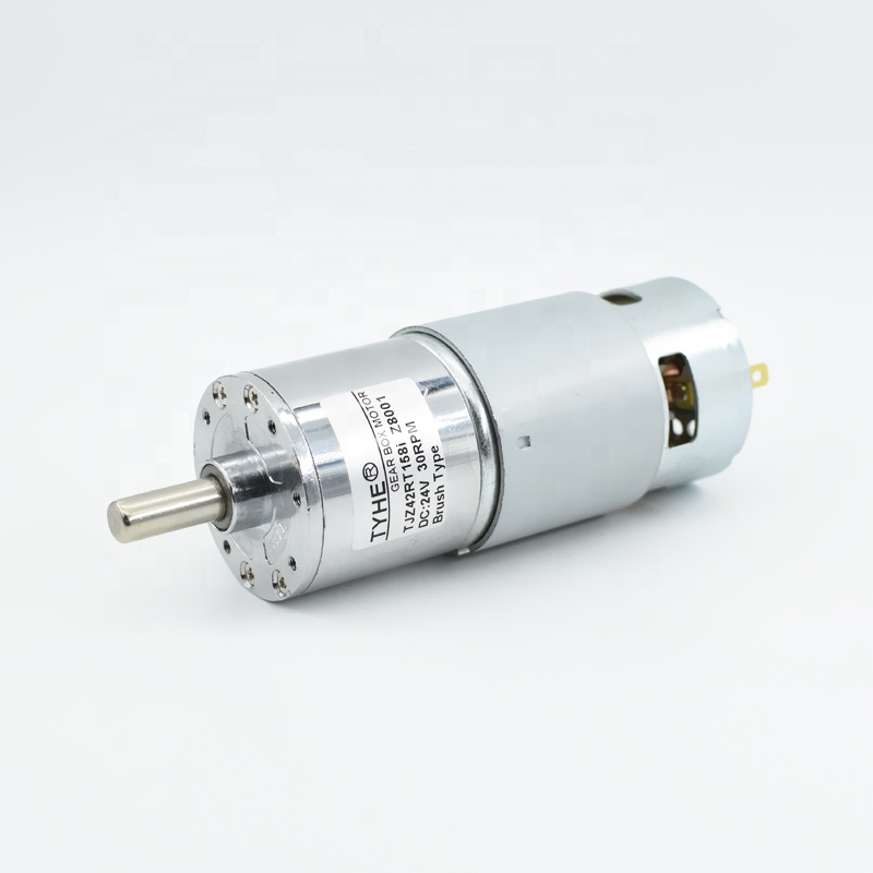 TYHE Good Price 42mm RS775 24v High Power 70w 30w High Torque 5nm Low Speed 1500rpm rs 775 Brushed DC Gear Motor with Ce Rohs