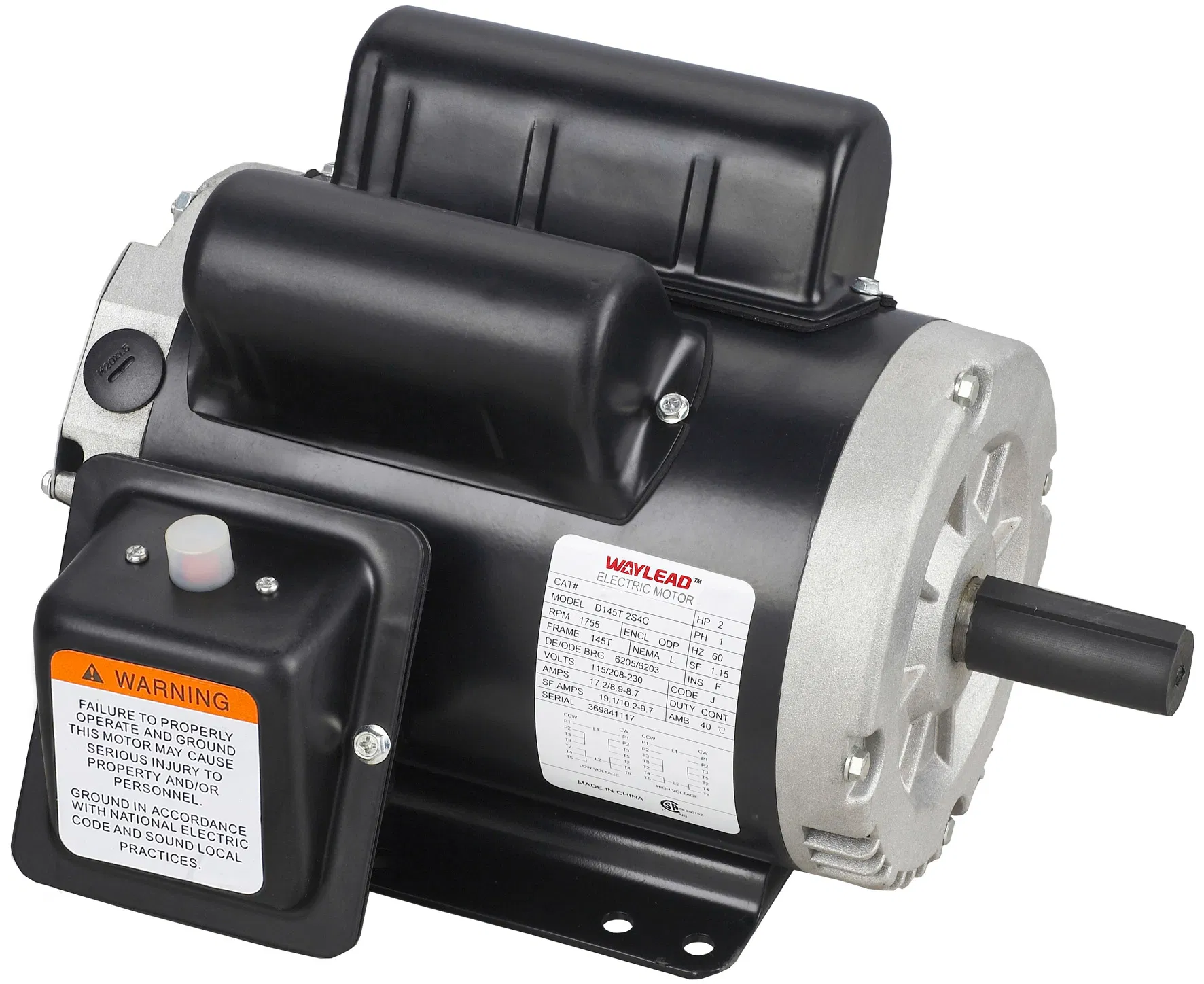 JADE Jade Nema Ac Single Phase Odp Motor With 115/230v