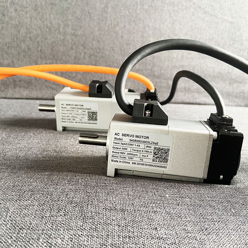 50W Electrical AC Servo Motor with Reducer 3000rpm High Speed DC Motor for Industrial Automation