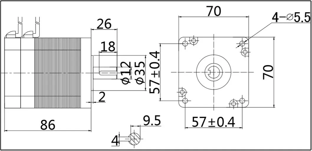 Motor Dimension Drawing