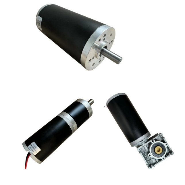 80mm High Torque Electric DC Brushed Motor Gr80 Equivalent 12V 24V 36V 48V 60V 115V 230V 200W 250W 300W 400W Option with Planetary Worm Gearbox Encoder Brake