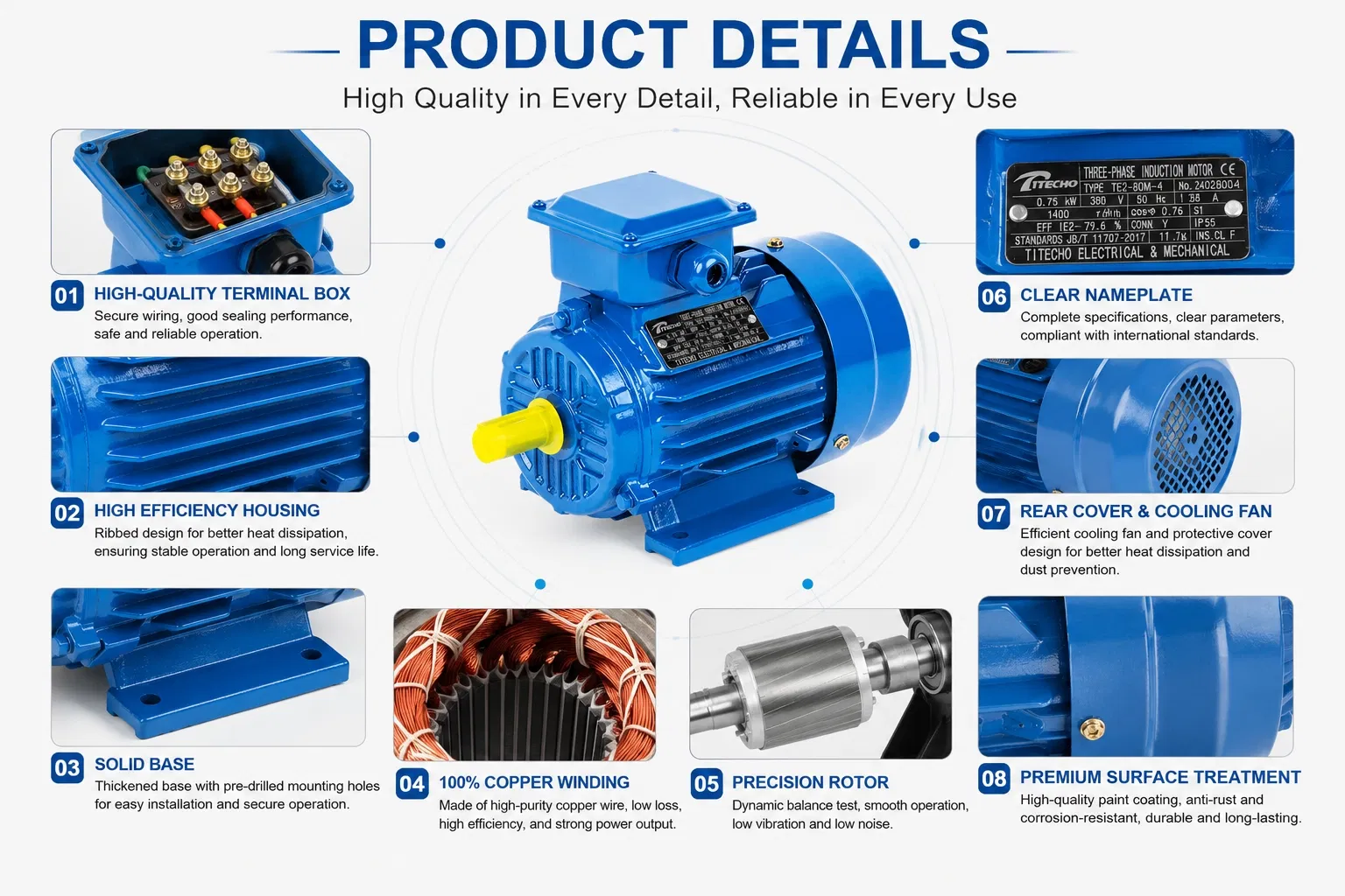 Induction AC Electric Motor