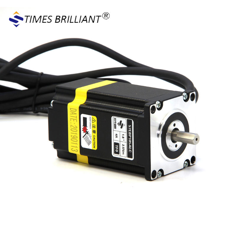 China Low Price 57ebp105alc+Hbs57 2phase NEMA23 Closed Loop Stepper Motor with High Quality Driver Kit 2.5nm