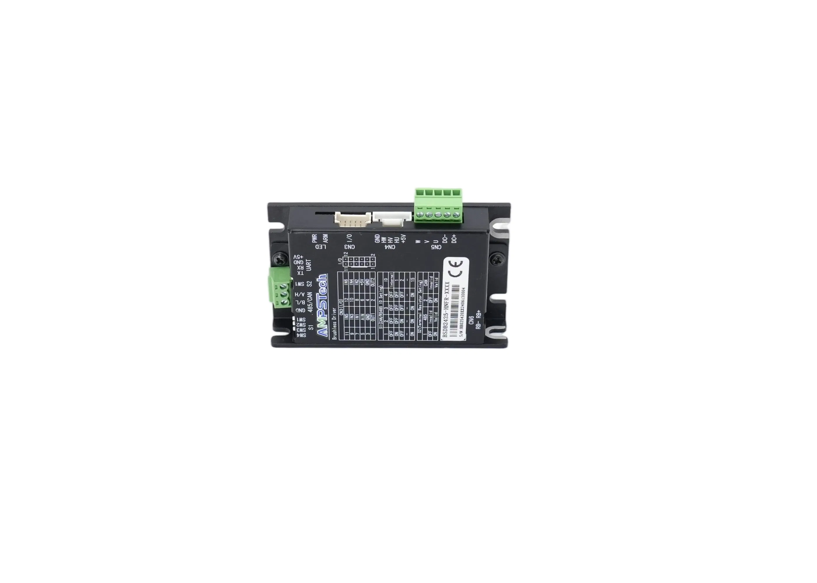 100W DC Brushless Driver 24V RS485 for BLDC Motor