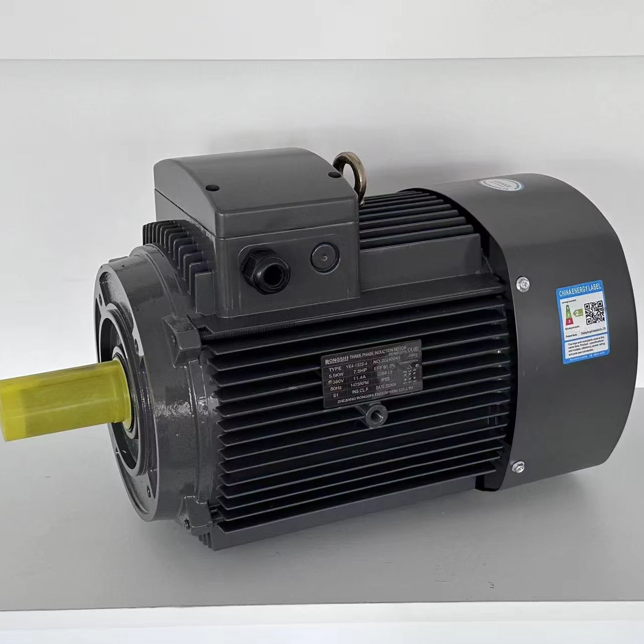 CE ROHS 380V Asynchronous Motor 50/60Hz 1500rpm 0.75kW-100kW IP54/55 YE3 Series 100% Copper Wire Three Phase AC Electric Motor