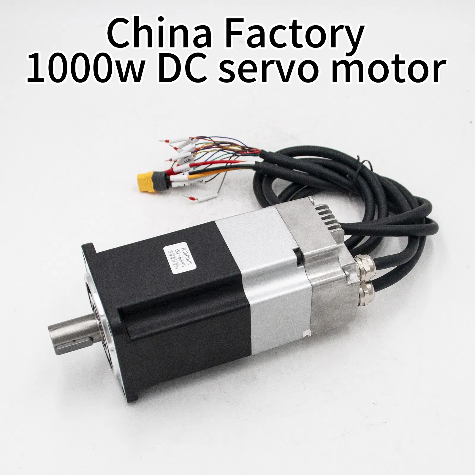 80mm 1kw 3000rpm 3.2nm 48V 72VDC Integrated Servo Motor and Driver