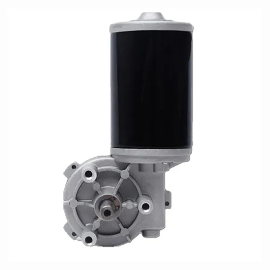 DC 12V 24V Brush Electric Worm Geared Motor for Seniautomatic Wire Feeders or Sliding Gate with High Torque Low Speed Low Noise Long Lifespan Europ Standard
