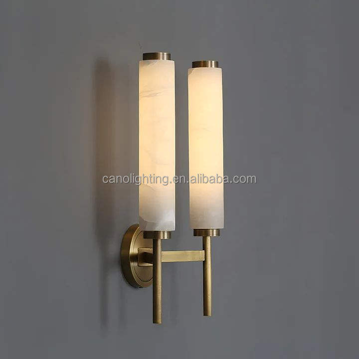 Customized Spanish Alabaster LED Wall Light for Modern Villa Hotel Home Interior Decoration Lighting Wall Sconce Light