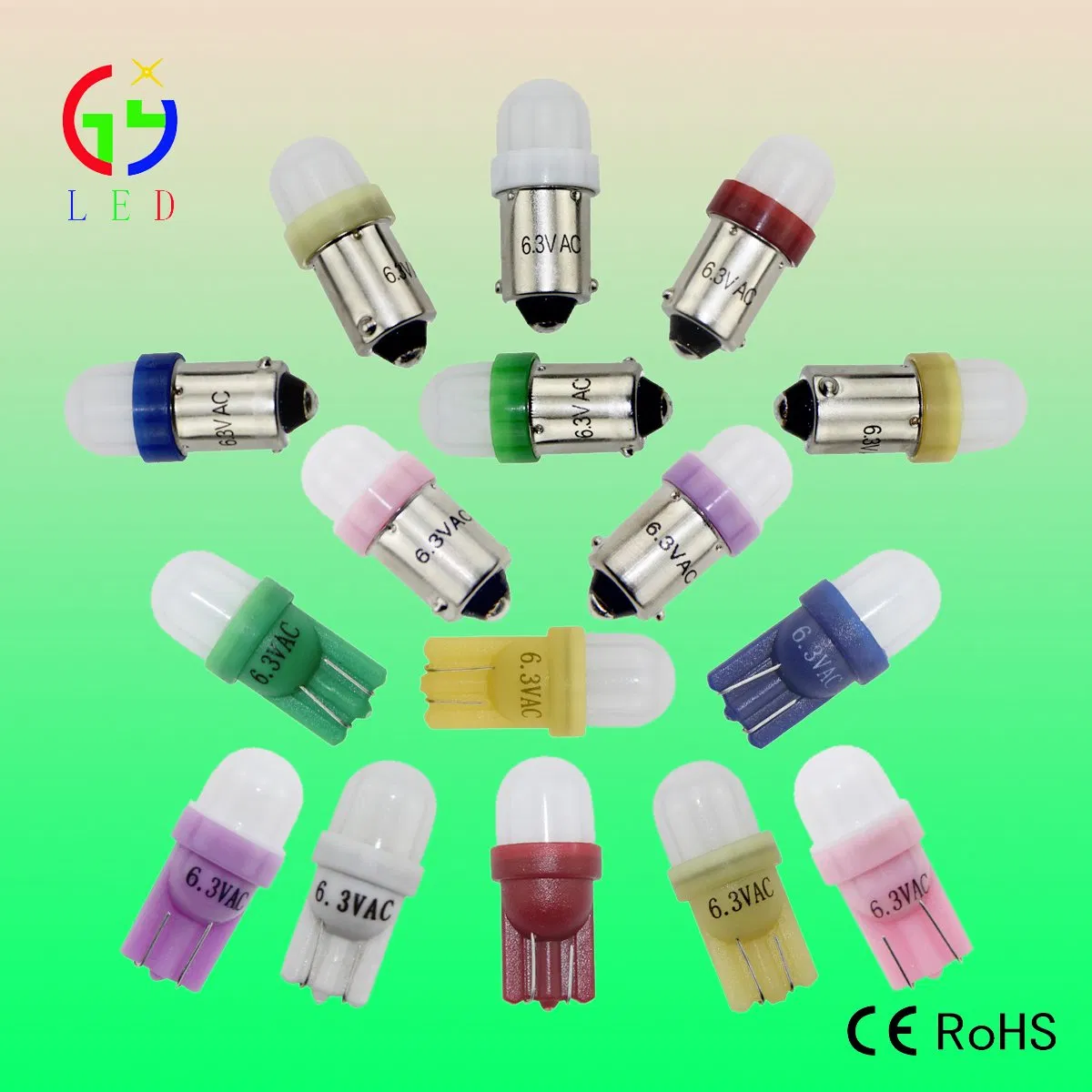 Brand New Pinball Machines Gi RGB Fast Color Changing Bulbs, Pinball Wedege and Bayonet Base LED Color Auto Changing Bulbs