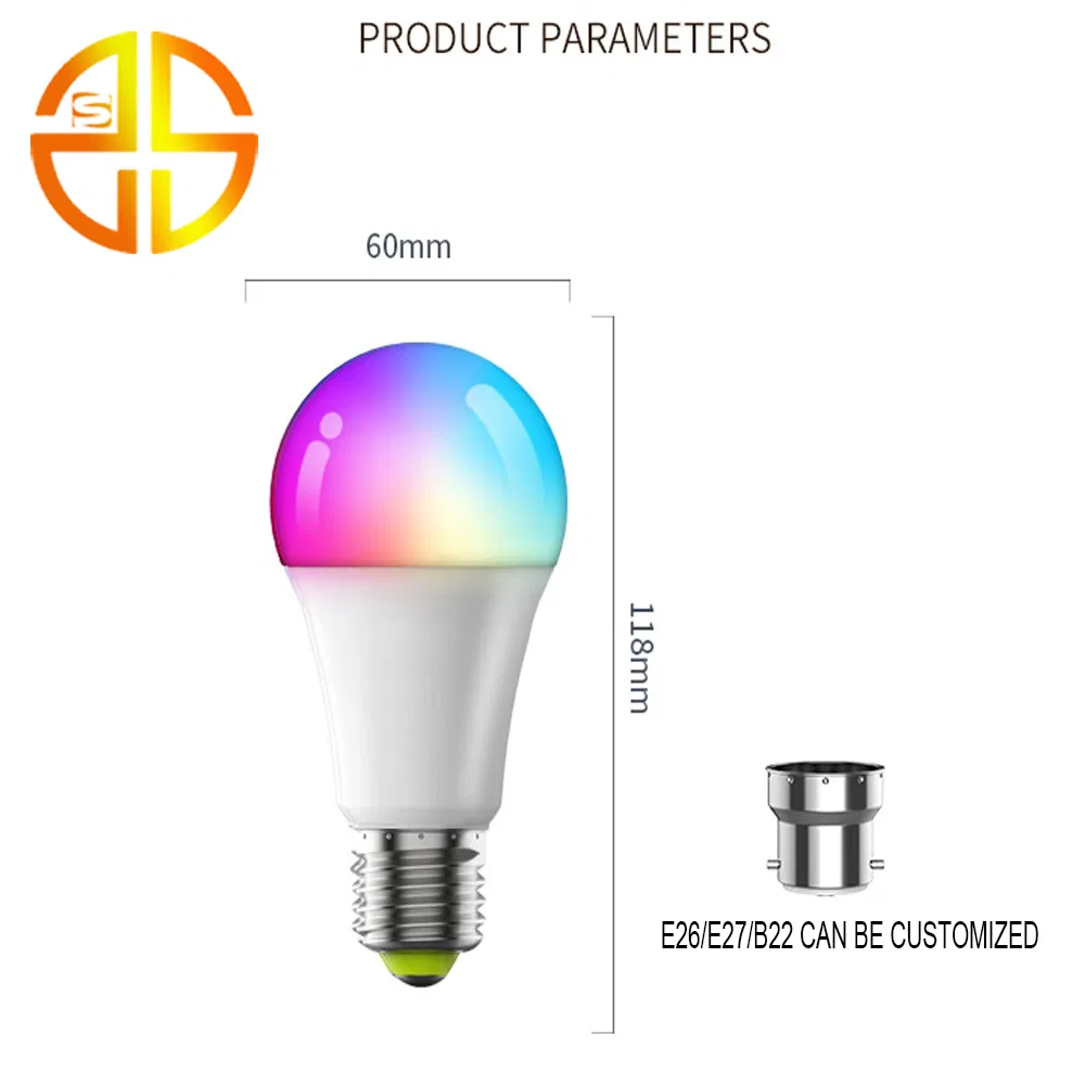 Color-Changing RGB LED Smart Bulb for Energy Efficiency