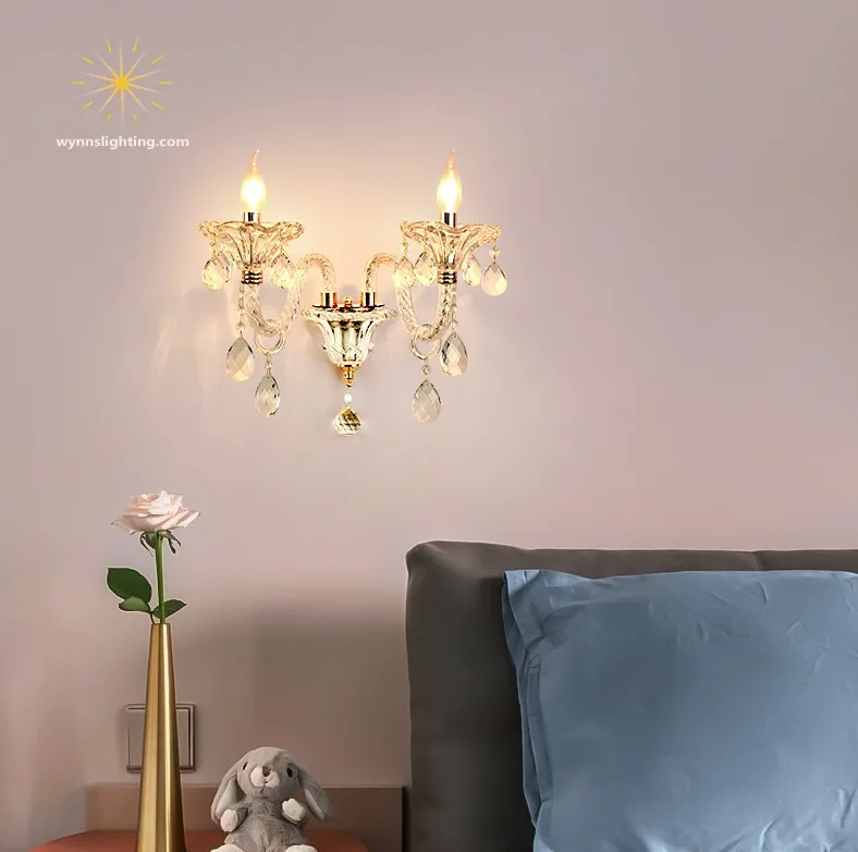 Crystal Wall Lamp View 3