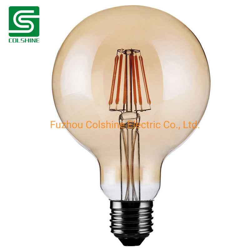 Vintage Edison LED Bulb Clear Amber Glass LED Filament Bulb