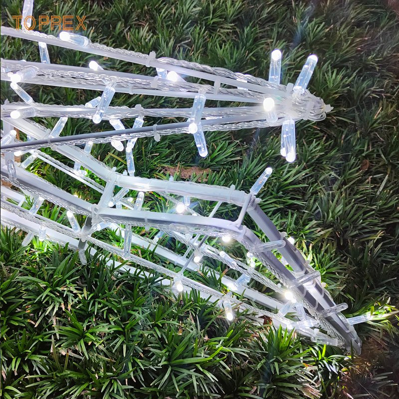 Toprex 3D Large Christmas Festival Snowflake Decorative LED Light Motif Decoration Lighting