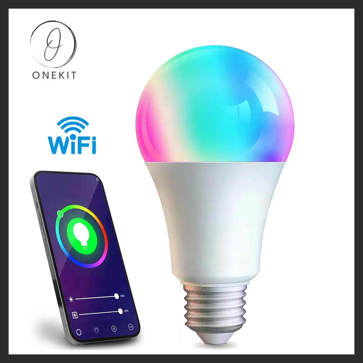 Color Changing Dimmable WiFi Remote Controlled 10W 13W 15 Watt Smart LED Bulb