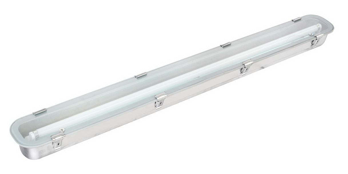 IP65 Industrial Stainless Steel Waterproof Lighting Fixture for T8 Lamp Tube