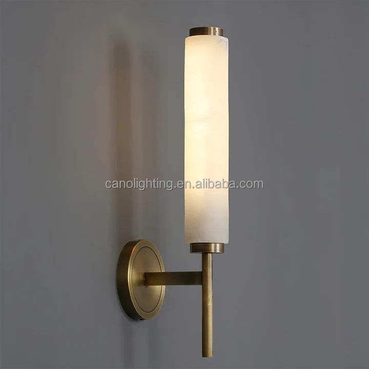 Customized Spanish Alabaster LED Wall Light for Modern Villa Hotel Home Interior Decoration Lighting Wall Sconce Light