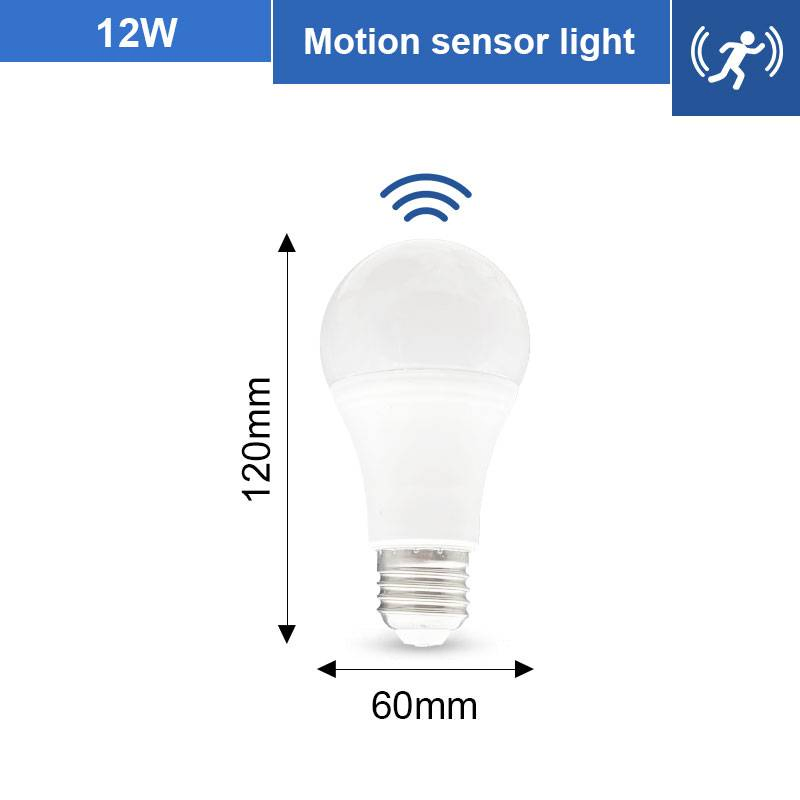 Halolite 12W E27 A60 High-Heat Dissipation White Ra80 Sensor LED Smart Bulb