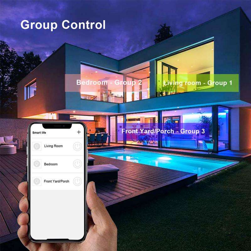 5W Tuya WiFi Smart Candle Bulb E14 with Smart Life APP Voice Remote RGB LED Lamp Bulb Dimmable Works with Alexa Google Home