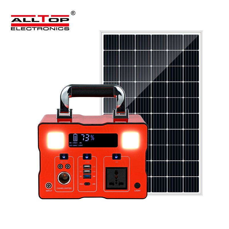 Energy Efficient Black Metal Solar Power Solution 500W/1000W