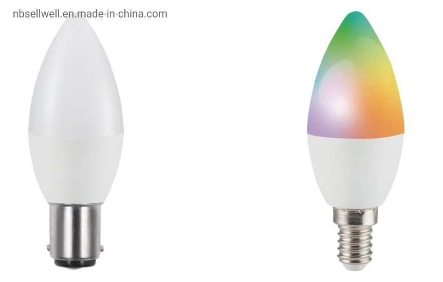 C37 Candle LED Bulb Lamp H LED Light 3W 5W 7W 8W 2700K 6400K 4500K B22 E14 E27 B15 High Power LED Lighting New ERP Complied Factory Price Light LED Smart Bulb