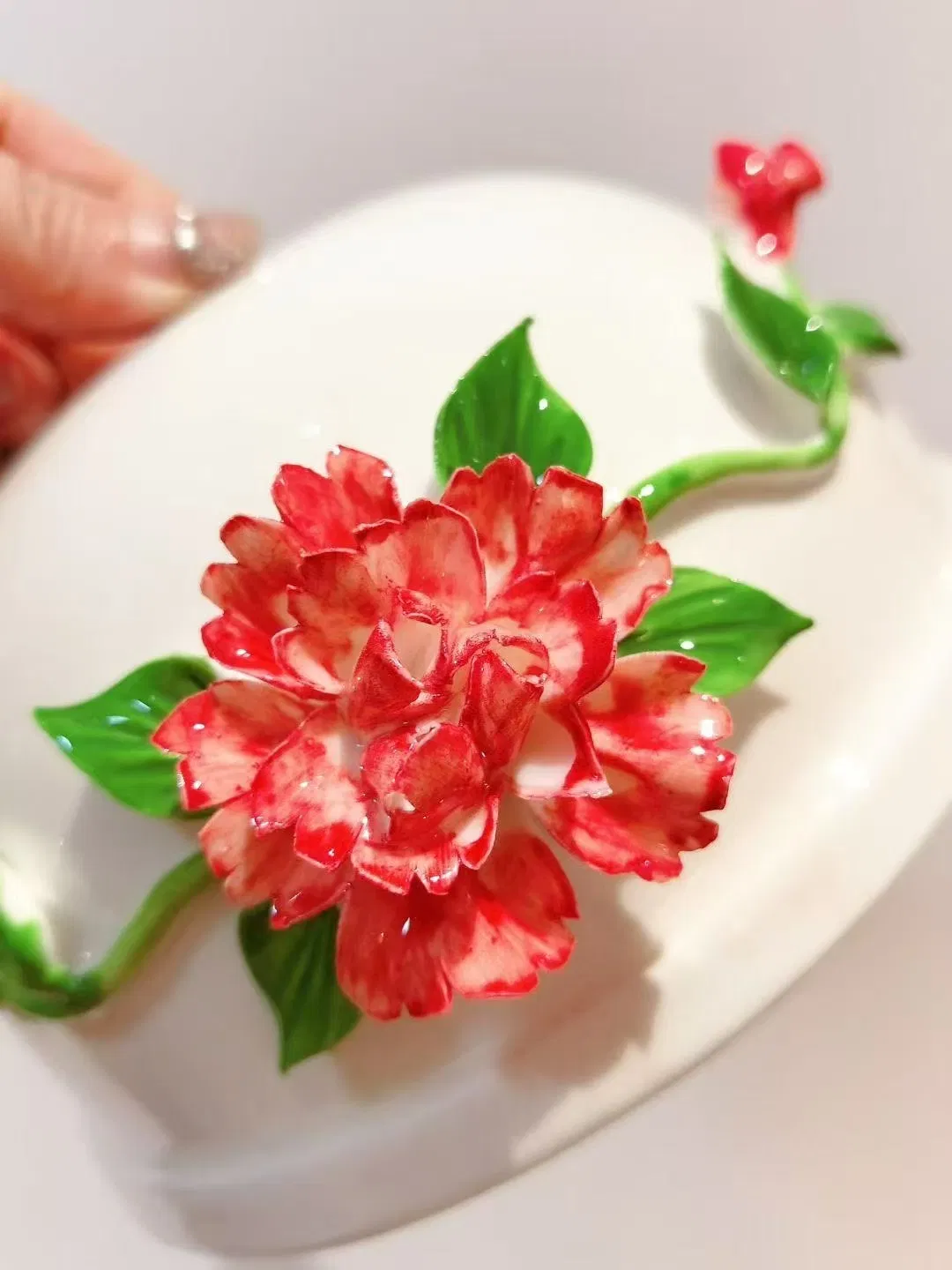 Zy Custom Three-Dimensional Ceramics LED Pendant Light for Hotel Restaurant Bar Home