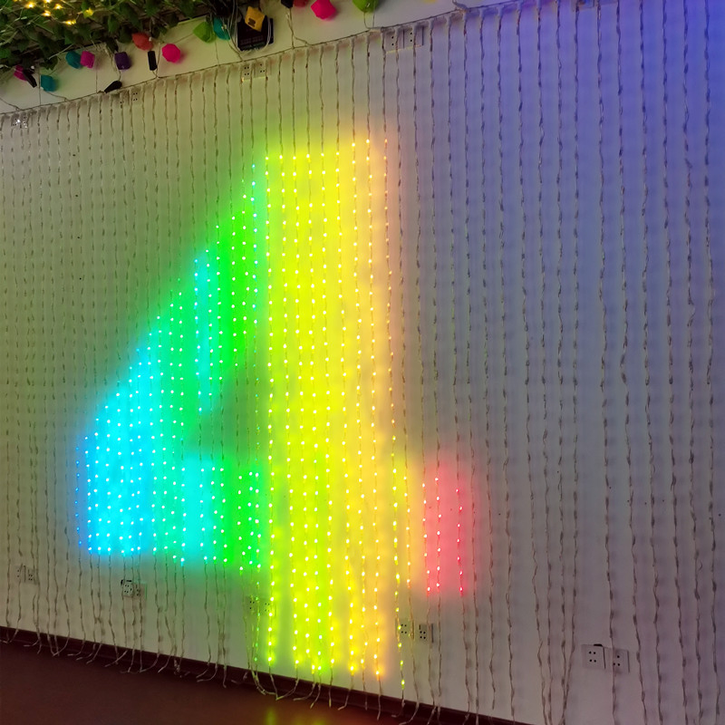 LED Decorative RGB DMX Control Smart LED Curtain Lighting for Wedding