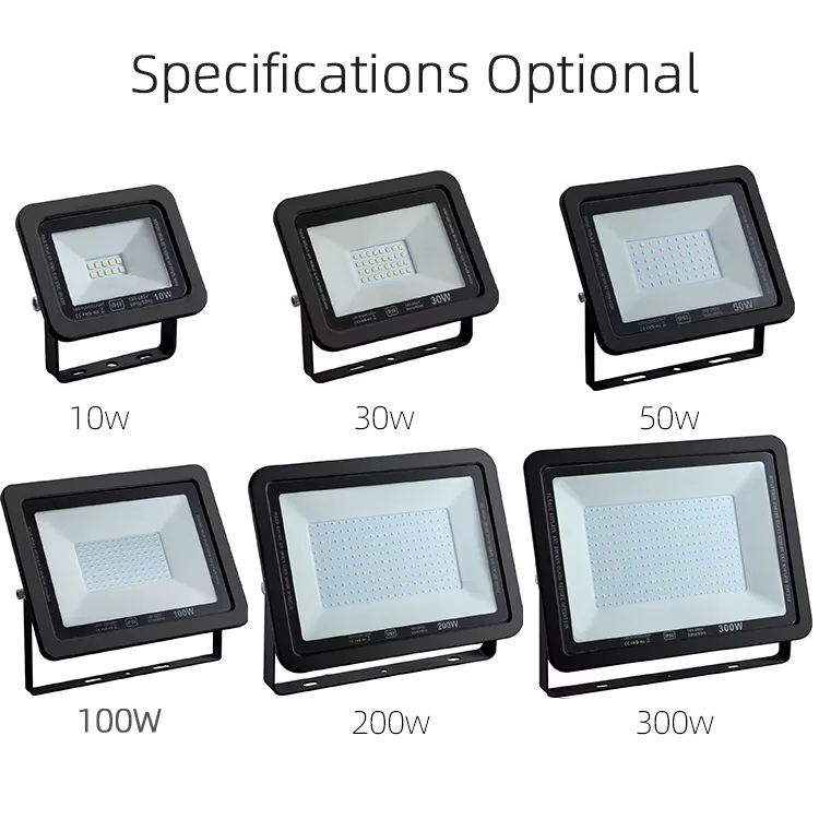 IP65 Waterproof LED Floodlight SMD Aluminum Housing LED Outdoor Flood Light for Garden Yard Garage