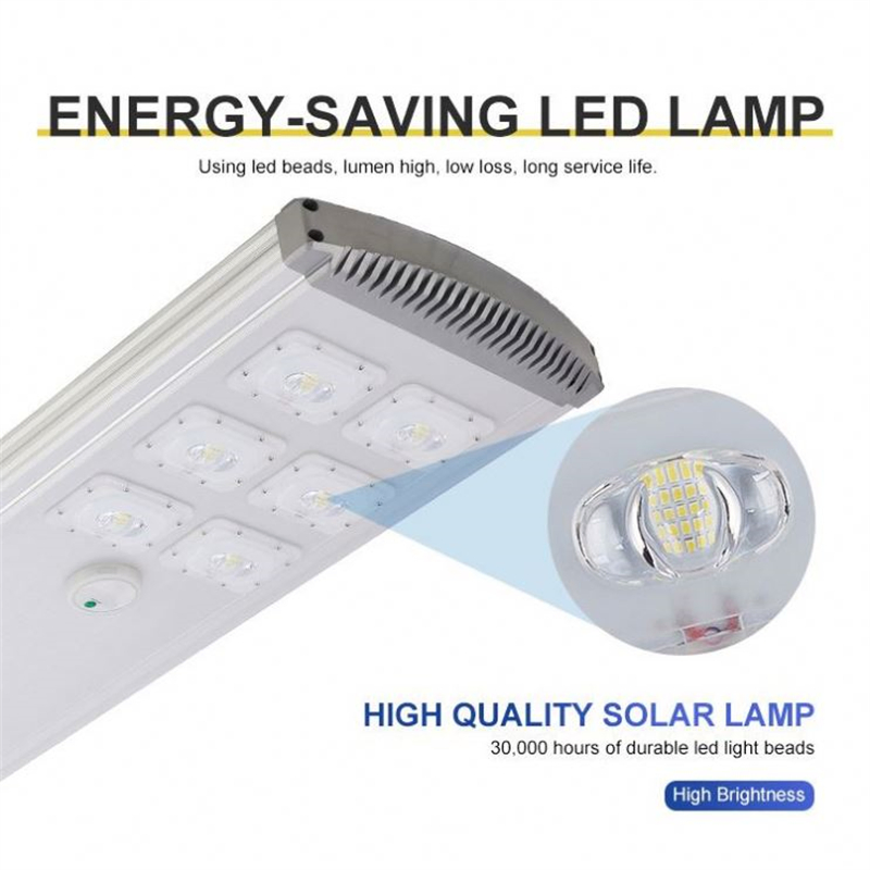 Integrated All in One 400/600W Outdoor Lighting Solar Panel System Energy Saving Lamp LED Street Road Lights IP67 LED Flood Garden Wall Yard Park Street Light