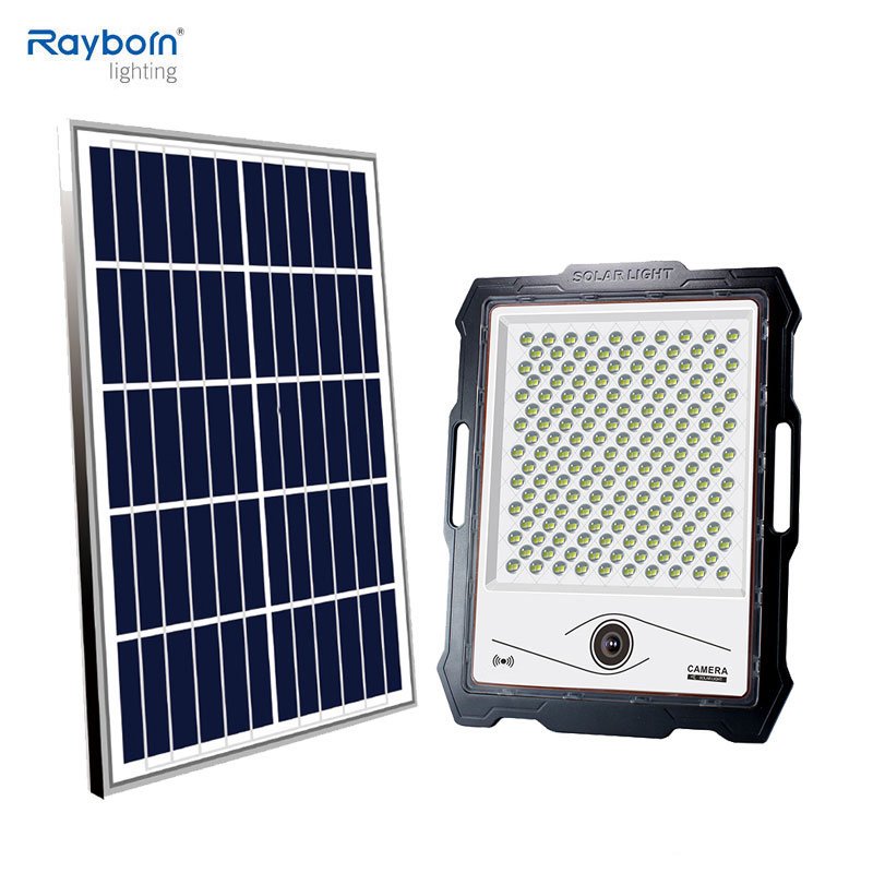 Super Bright Outdoor 100W 200W 300W 400W LED Solar Flood Light with House Garden Road Square Park Pathway Yard Yard Lawn Patio Flood Lighting