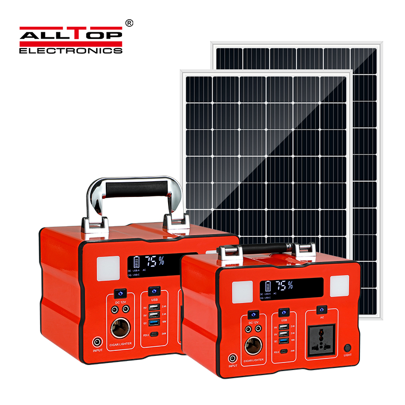 Energy Efficient Black Metal Solar Power Solution 500W/1000W
