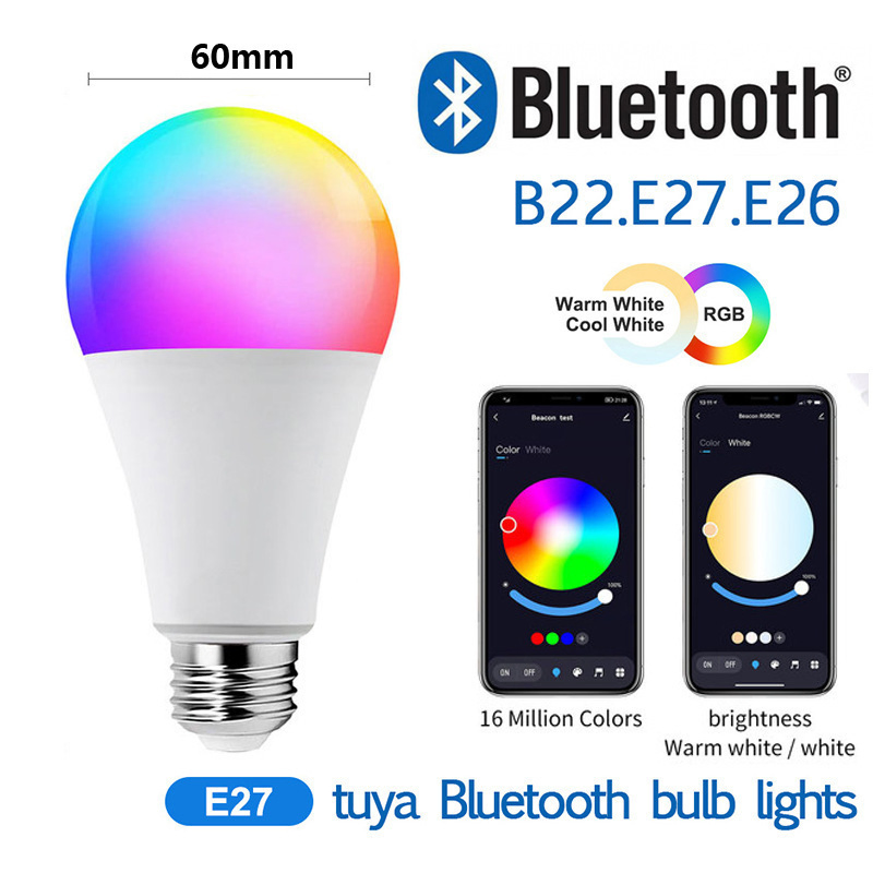 New Smart Light 9W 10we27 E26 Lamp RGB Light Dimmable Alexa Bombilla Foco Inteligente WiFi LED Smart Bulb