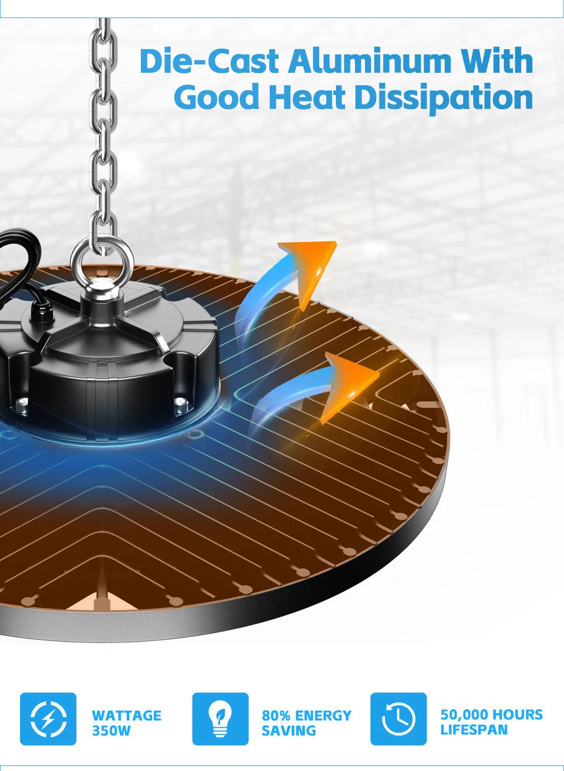 Industrial-Grade 100W to 200W LED High Bay Fixtures