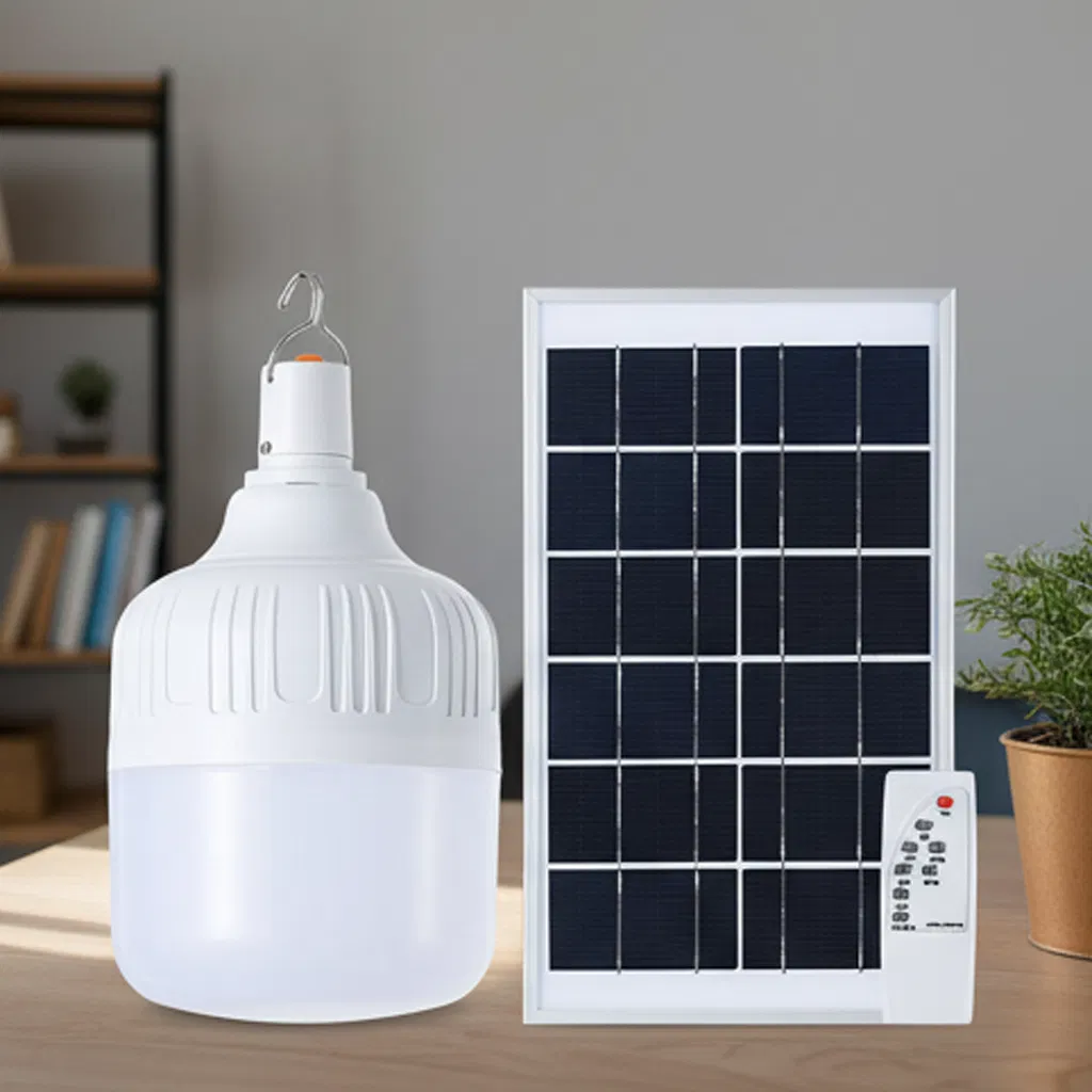 100W Color Changing Solar LED Bulb with Remote Control