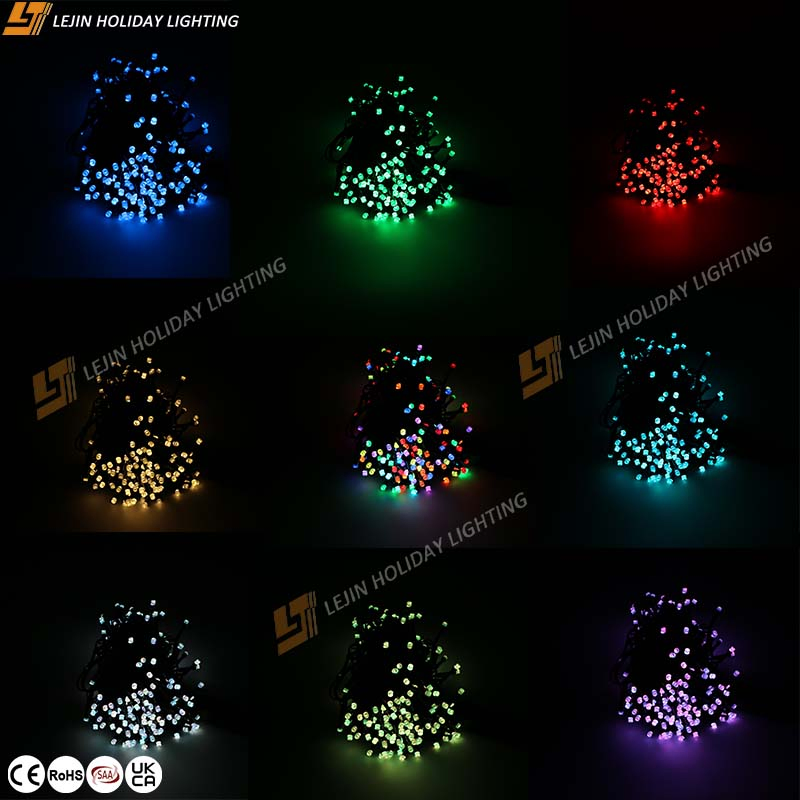 Hot Selling New Smart Product Rgbww APP DIY Music Festival Christmas Tree Decoration LED String Light