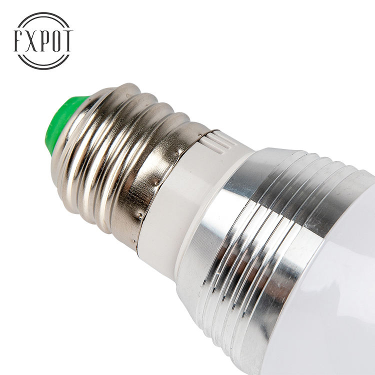 Fxpot Smart LED Light Coloured Support Smart Dimmable Light Home RGB Multi Colour LED Changing Remote Switch Light Bulb