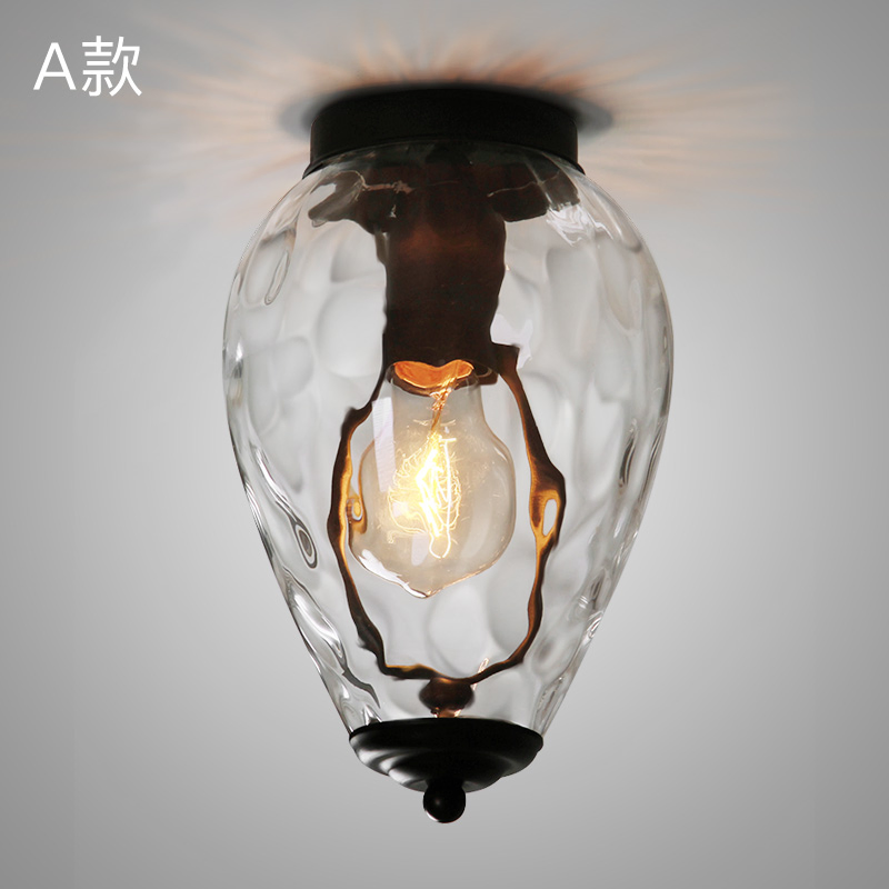 Industrial Glass Ceiling Lights Fixtures for Indoor Home Lighting (WH-LA-24)