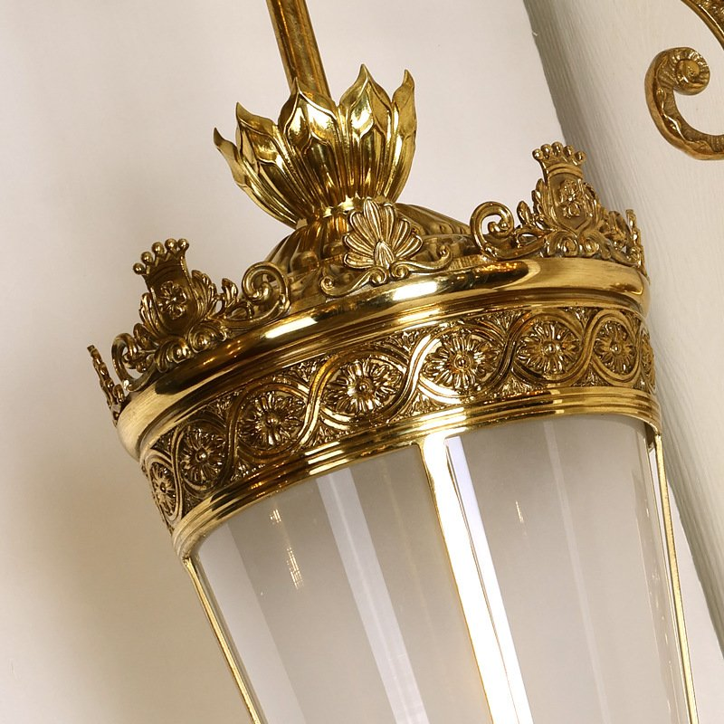 Vintage Chinese Style Lighting Copper Classic Wall Lamp Antique Bronze Sconce for Living Room Bedroom LED Wall Light for Hotel Resort