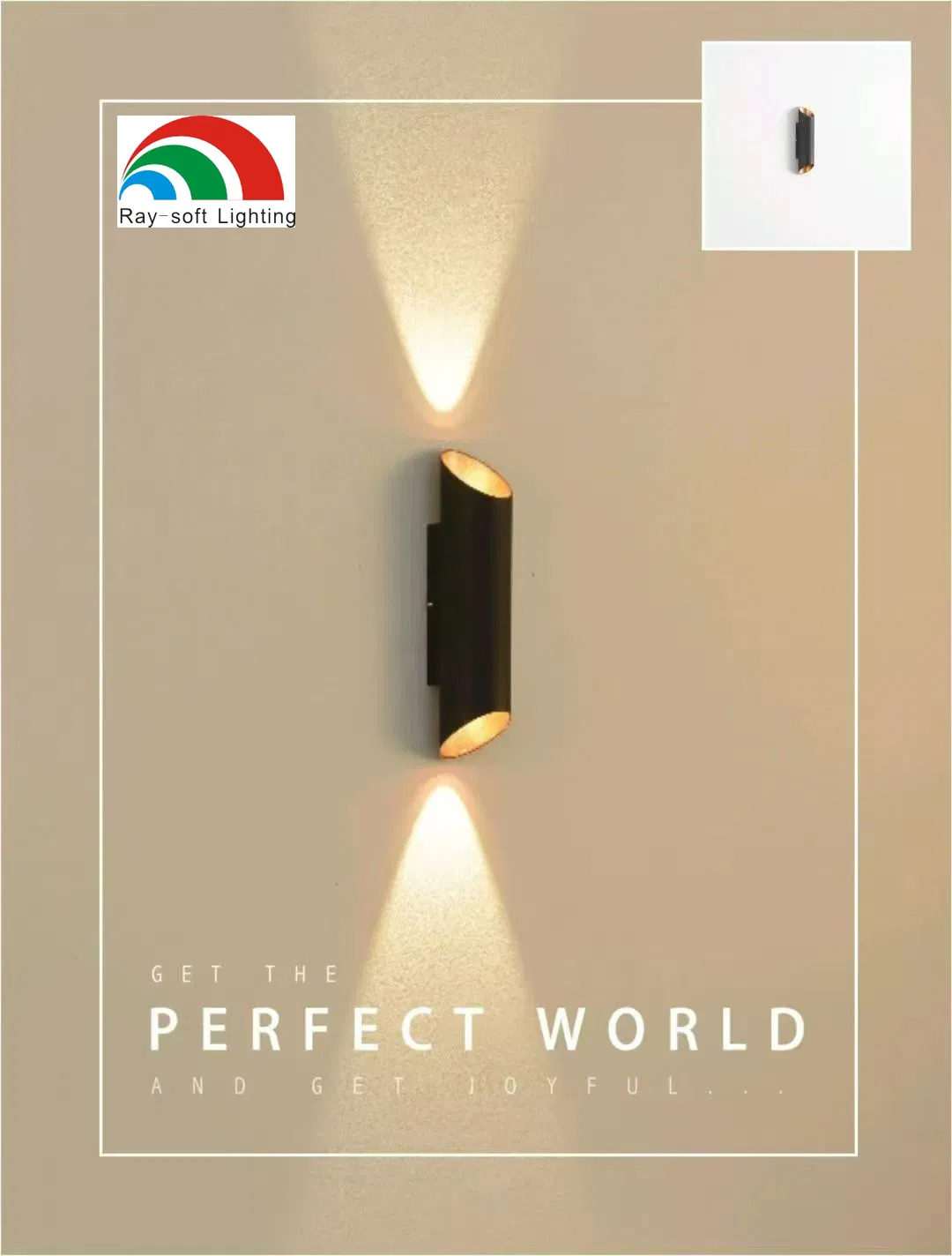 LED Decorative Wall Lamp Fixture Aluminium Indoor up Down Wall Light Sconce