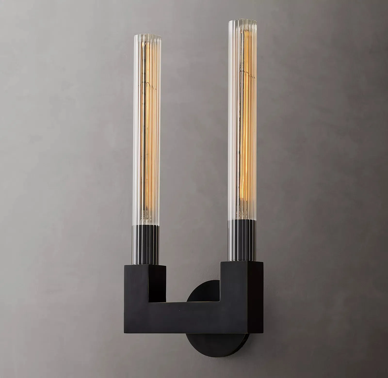 New Creative Nordic Indoor Decorative Brass LED Cannele Linear Wall Sconce