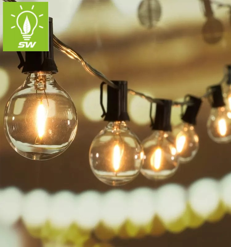 Solar 2W 4W 6W 8W LED Edison Bulb Light Vintage Decorative Garden LED Antique Dimmable Bulb Amber/Smoky E27 E14 B22 B15LED Flame Filament Lamp LED Filament Bulb