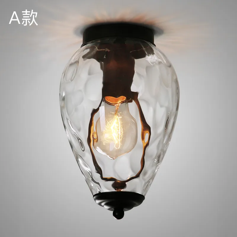 Industrial Glass Ceiling Light 1