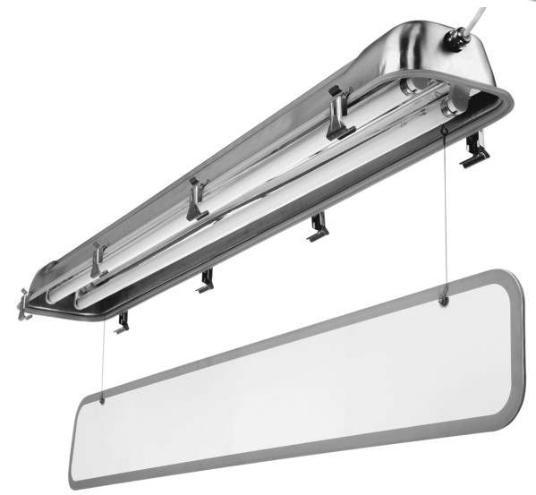 IP65 Industrial Stainless Steel Waterproof Lighting Fixture for T8 Lamp Tube